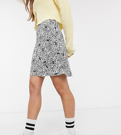 Мини-юбка с монохромным цветочным принтом ASOS DESIGN Petite-Мульти