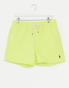 Ярко-зеленые шорты для плавания с логотипом Polo Ralph Lauren-Зеленый
