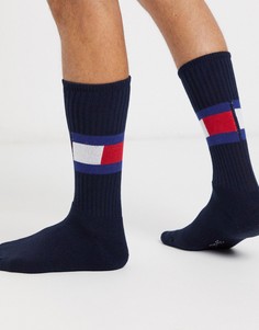 Темно-синие носки с логотипом Tommy Hilfiger-Темно-синий