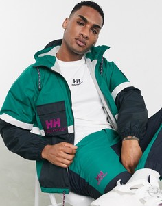 Зеленый дождевик Helly Hansen