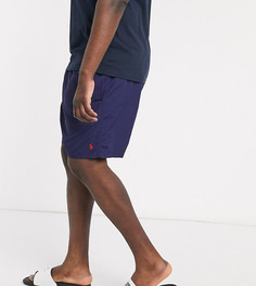 Темно-синие шорты для плавания с логотипом Polo Ralph Lauren Big & Tall Traveler-Темно-синий