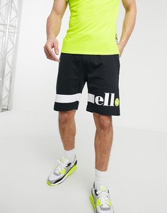 Черные трикотажные шорты ellesse x Smiley-Черный
