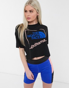 Черная короткая футболка The North Face Extreme-Черный