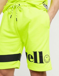 Желтые трикотажные шорты ellesse x Smiley-Желтый