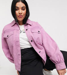 Розовая oversized-куртка ASOS DESIGN Curve-Розовый