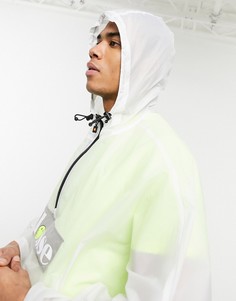 Белое пончо с логотипом ellesse x Smiley Gioco-Белый