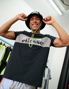 Черная футболка ellesse x Smiley Castelrotto-Черный