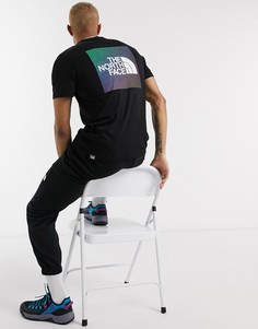 Черная футболка с разноцветным логотипом The North Face Red Box-Черный
