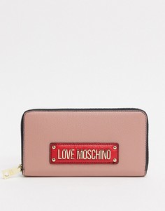 Большой кошелек с логотипом Love Moschino-Мульти