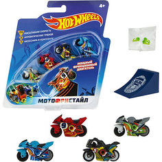 Игровой набор 1Toy Hot Wheels "Мотофристайл", 8 предметов