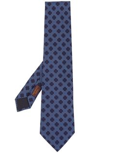 Hermès галстук с геометричным узором 2000-х годов