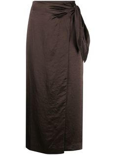 Nanushka юбка с запахом и завышенной талией