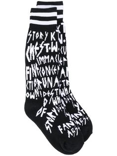 KTZ letter knit stretch socks