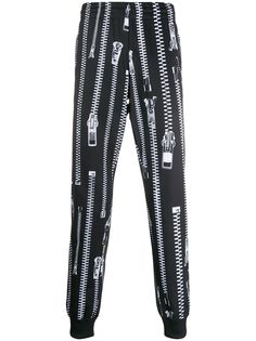 Moschino спортивные брюки с принтом