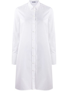 Jil Sander однотонное платье-рубашка