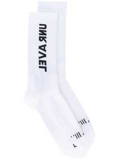 UNRAVEL PROJECT носки в рубчик с логотипом