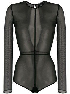 Ann Demeulemeester прозрачное боди