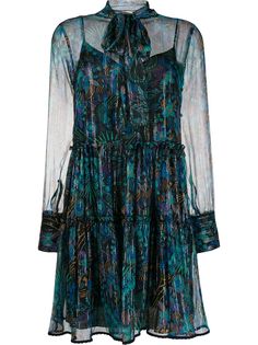 See by Chloé платье мини с цветочным принтом