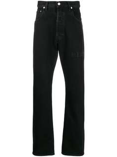 Helmut Lang прямые джинсы с завышенной талией