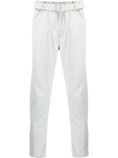 Off-White джинсы прямого кроя с поясом