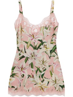 Dolce & Gabbana Underwear платье-комбинация с цветочным принтом
