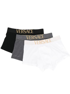 Versace комплект боксеров с логотипом на поясе