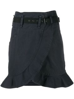 Isabel Marant Étoile джинсовая юбка Roan с оборками