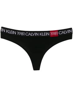 Calvin Klein Underwear трусы-стринги 1981-го года с логотипом