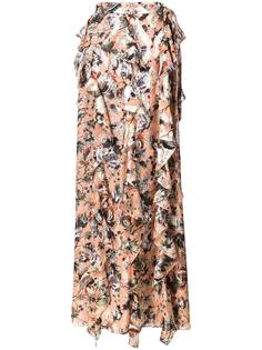 DVF Diane von Furstenberg юбка с цветочным принтом