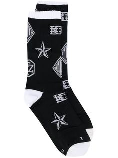 KTZ monogram print socks