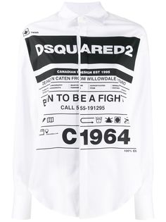 Dsquared2 рубашка с графичным принтом