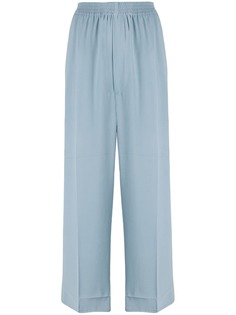 Mm6 Maison Margiela укороченные брюки широкого кроя