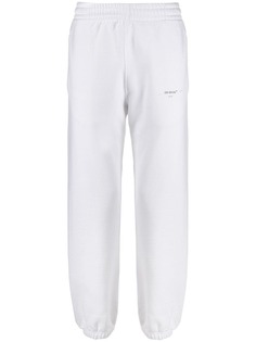 Off-White спортивные брюки с логотипом