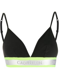 Calvin Klein Underwear бюстгальтер с логотипом и треугольными чашками