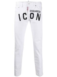 Dsquared2 зауженные джинсы Icon с логотипом