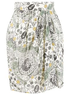 Isabel Marant Étoile юбка с драпировкой и цветочным принтом