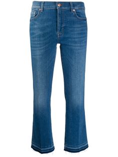 7 For All Mankind укороченные джинсы средней посадки