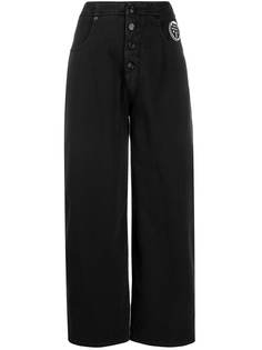 Mm6 Maison Margiela укороченные джинсы широкого кроя