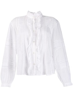 Isabel Marant Étoile рубашка Valda с оборками на груди