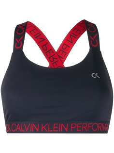 Calvin Klein спортивный бюстгальтер с логотипом