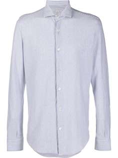 Eleventy полосатая рубашка кроя слим