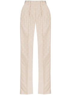 GmbH жаккардовые брюки прямого кроя