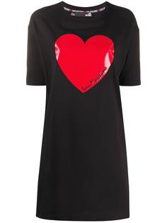 Love Moschino платье-футболка с принтом