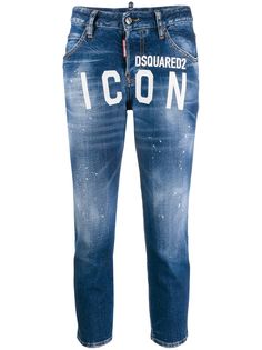 Dsquared2 укороченные джинсы Icon с логотипом