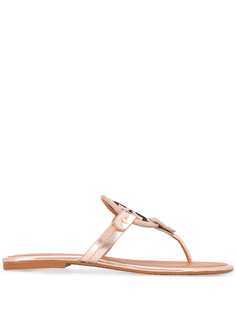 Tory Burch сандалии с металлическим логотипом