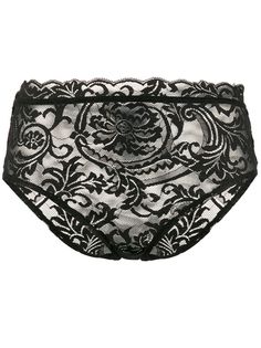 Versace кружевные трусы-брифы с узором