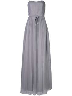 Marchesa Notte длинное платье с драпировкой