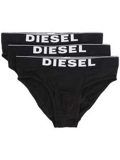 Diesel комплект из трех брифов с логотипом