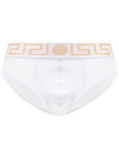 Versace трусы-брифы с узором Greca