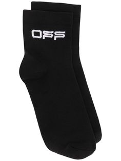 Off-White носки с логотипом